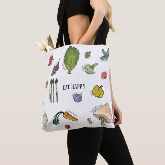 Eat Happy Vegetable Tote