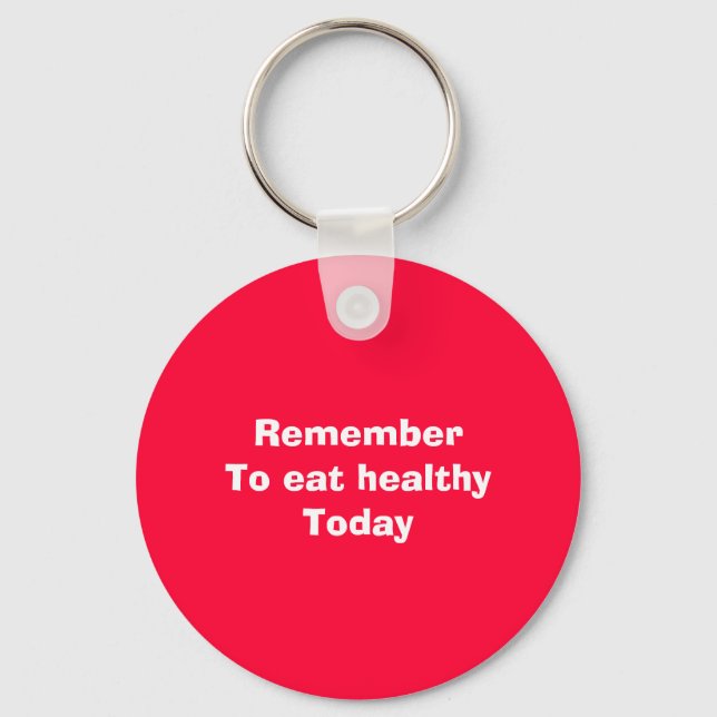 Eat healthy key ring (Front)