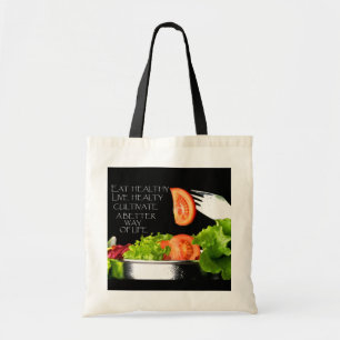EAT HEALTHY TOTE BAG