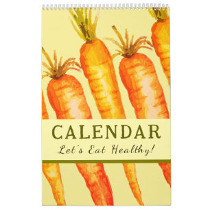 Eat Healthy Wall Art 2025 Motivational  Calendar