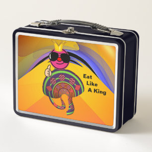 Eat Like A King Metal Lunch Box