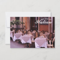 Eat Like an Italian Photo Note Cards