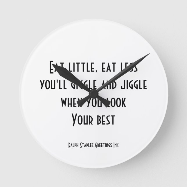 Eat little round clock (Front)