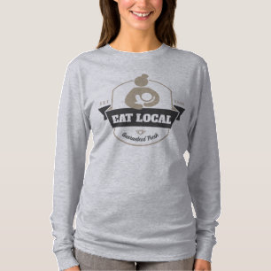 "Eat Local" Breastfeeding Mum & Baby Humourous  T-Shirt