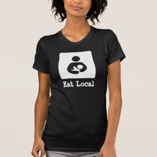 Eat Local Breastfeeding / Nursing Icon T-Shirt