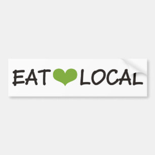 Eat Local Bumper Sticker