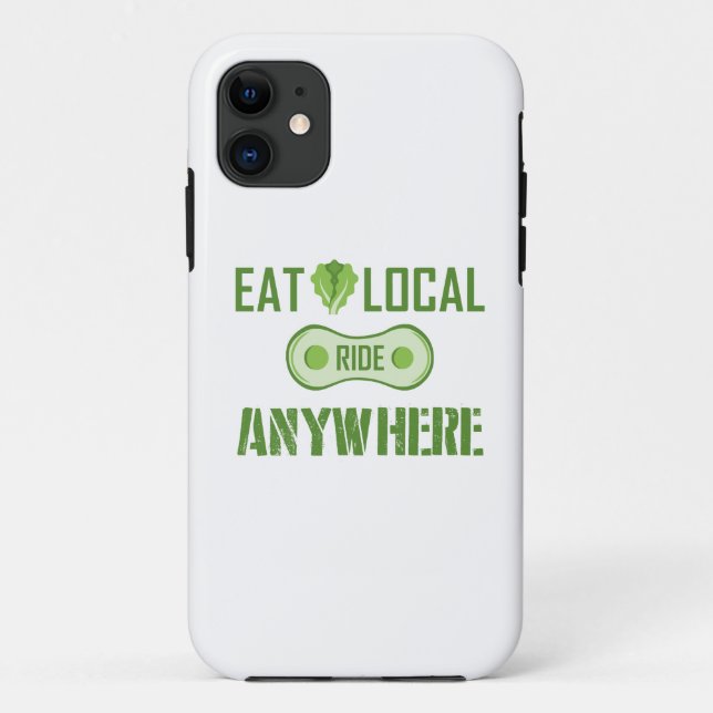 Eat Local, Ride Anywhere Case-Mate iPhone Case (Back)