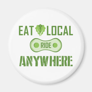 Eat Local, Ride Anywhere Magnet