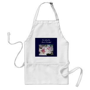 Eat Locally Mum's Kitchen apron Pink Azaleas
