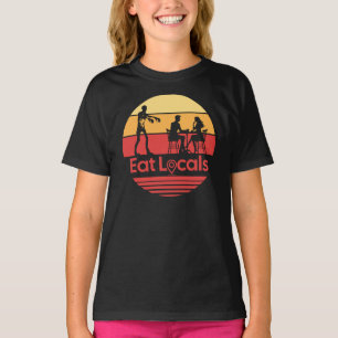 Eat Locals Zombie Humour T-Shirt