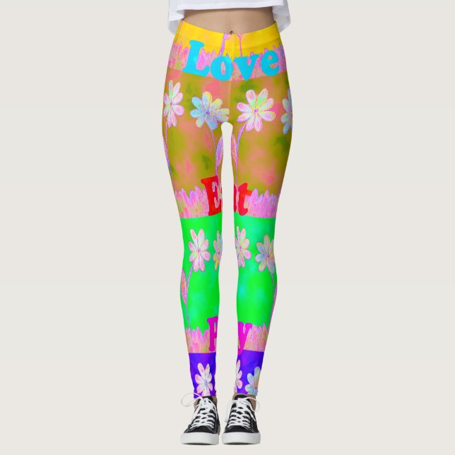 Eat Love Play Clothing floral all over print Leggings (Front)