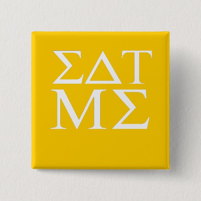 Eat me 15 cm square badge (Front)