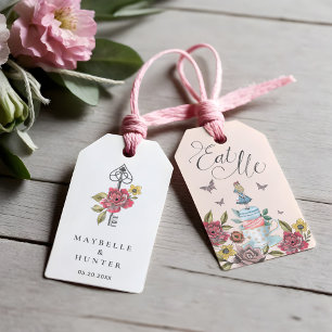 Eat Me! Alice in Wonderland Tea Cup & Macaron Gift Tags