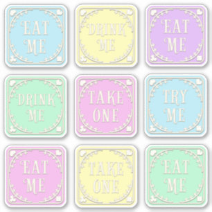 "Eat Me" "Drink Me" Wonderland Tea Party Whimsical