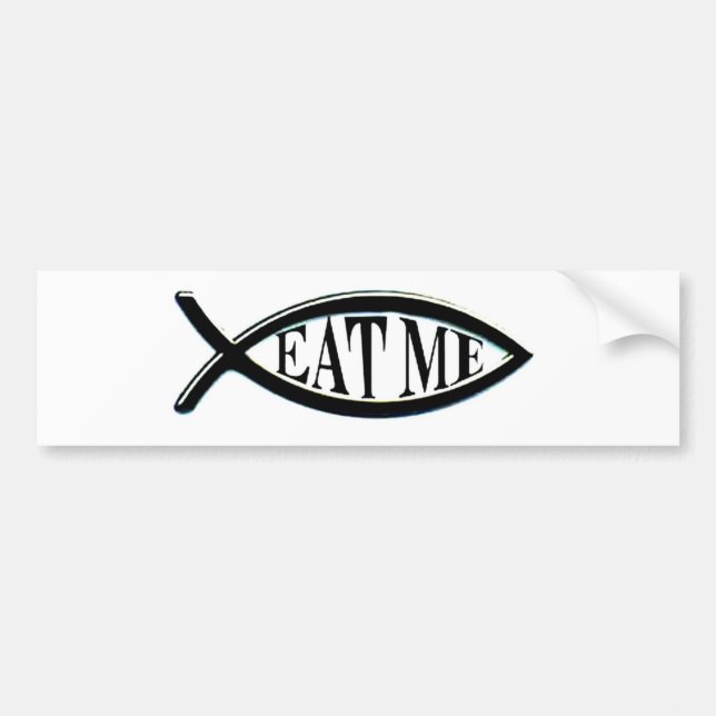 Eat Me Fish Bumper Sticker (Front)