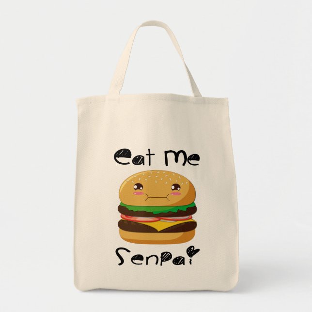 Eat me Senpai! Tote Bag (Front)