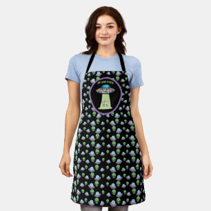  Eat Mor Chiken Aliens Abducted Our Cow Funny  Apr Apron