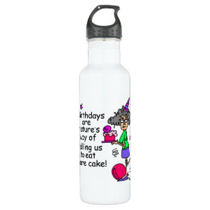 Eat More Cake Birthday Humour 710 Ml Water Bottle