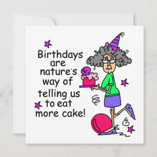 Eat More Cake Birthday Humour Card