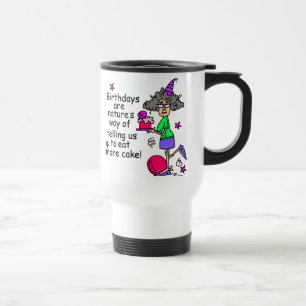 Eat More Cake Birthday Humour Travel Mug