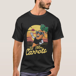 Eat More Carrots Vegetable Lover Veggie Funny Vega T-Shirt