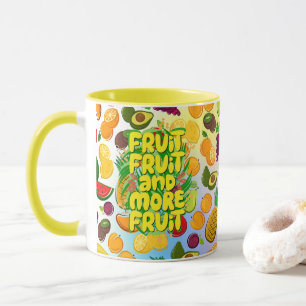 Eat more fruit   motivational healthy food yoga mug