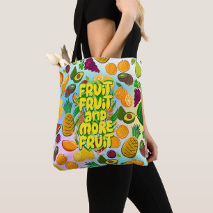 Eat more fruit   motivational healthy food yoga tote bag