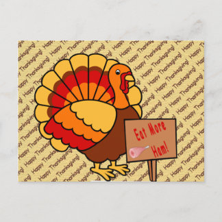 Eat More Ham Postcard