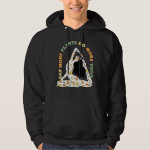 Eat more plants do more yoga World Vegetarian Day Hoodie