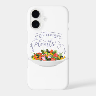 Eat more plants fresh salad motivation lettering