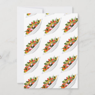 Eat more plants fresh salad motivation lettering advice card