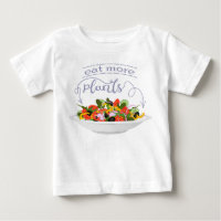 Eat more plants fresh salad motivation lettering