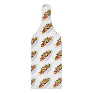 Eat more plants fresh salad motivation lettering cutting board