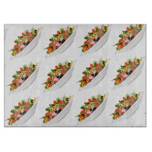 Eat more plants fresh salad motivation lettering cutting board