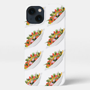 Eat more plants fresh salad motivation lettering iPhone 13 case