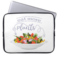 Eat more plants fresh salad motivation lettering