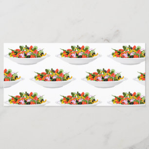 Eat more plants fresh salad motivation lettering menu