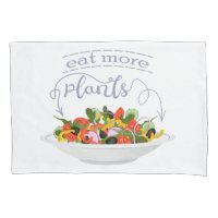 Eat more plants fresh salad motivation lettering