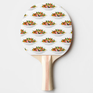 Eat more plants fresh salad motivation lettering ping pong paddle