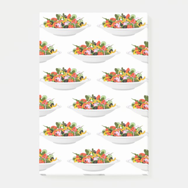 Eat more plants fresh salad motivation lettering post-it notes (Front)