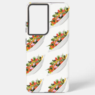 Eat more plants fresh salad motivation lettering samsung galaxy case
