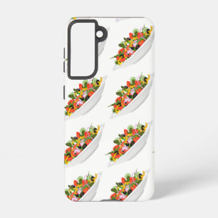 Eat more plants fresh salad motivation lettering samsung galaxy case