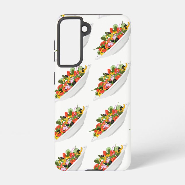 Eat more plants fresh salad motivation lettering samsung galaxy s21 case (Back)