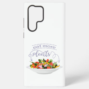 Eat more plants fresh salad motivation lettering samsung galaxy case