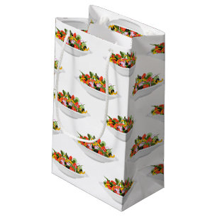 Eat more plants fresh salad motivation lettering small gift bag