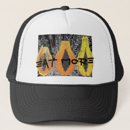 EAT MORE with KALO BLK/WHT  TRUCKER HAT