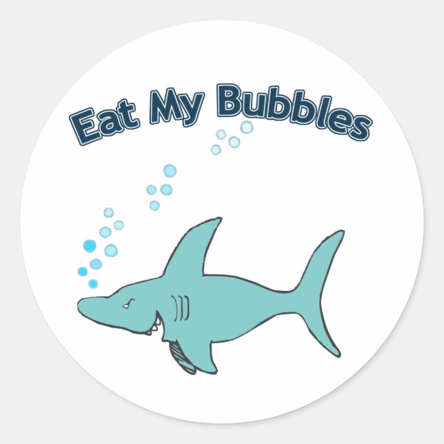 Eat My Bubbles Classic Round Sticker (Front)
