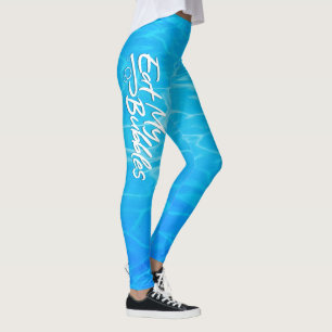 "Eat My Bubbles" Cool Pool color Swim Life Leggings