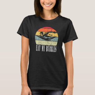 Eat My Bubbles For Swim Team Swimmer Vintage Premi T-Shirt