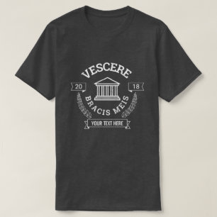 Eat My Shorts Latin Crest Funny Custom T-Shirt